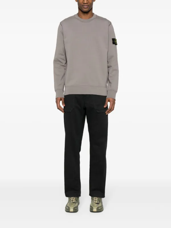 Stone Island コンパスロゴ スウェットシャツ | グレー | FARFETCH JP