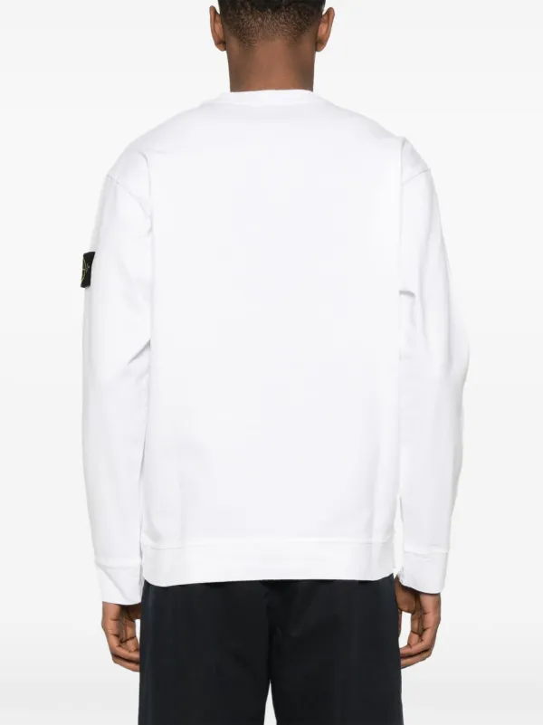 Stone Island コンパスロゴ スウェットシャツ | ホワイト | FARFETCH JP