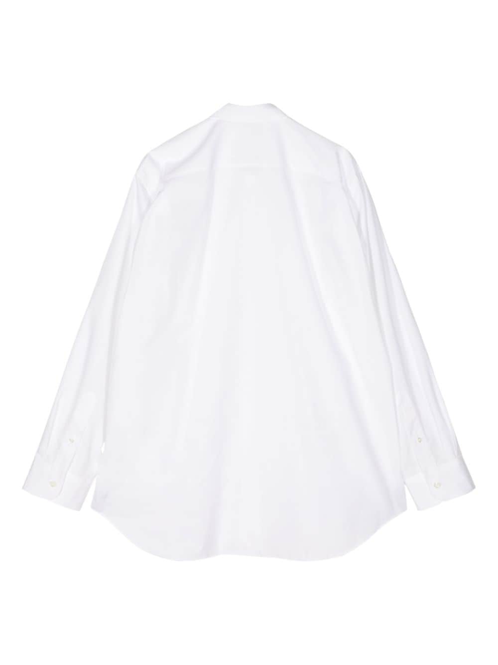 Shop Junya Watanabe Long-sleeve Cotton Shirt In White