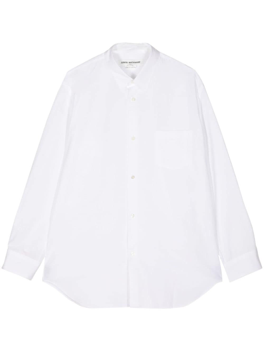 Junya Watanabe long-sleeve cotton shirt Wit