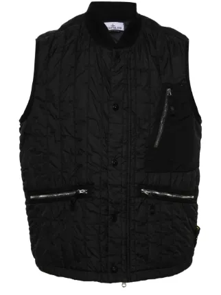 Stone Island Stella キルティング パデッドベスト | ブラック 