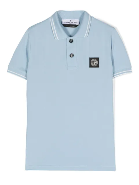 Stone Island Junior Camisa polo com motivo de bússola