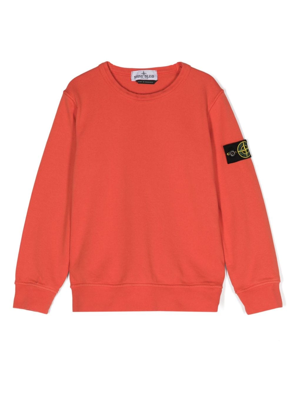 Stone Island Junior Sweater met afneembare Compas-logopatch Oranje