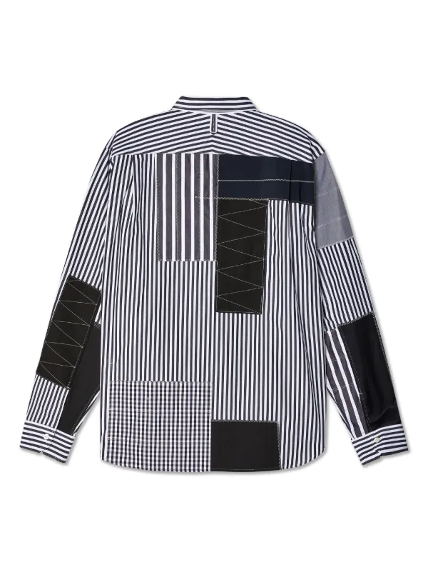 VIP【送料関税込】JUNYA WATANABE PATCHWORK TOP Junya Watanabe MAN Checked Pop Art Patchwork Shirt | Blue