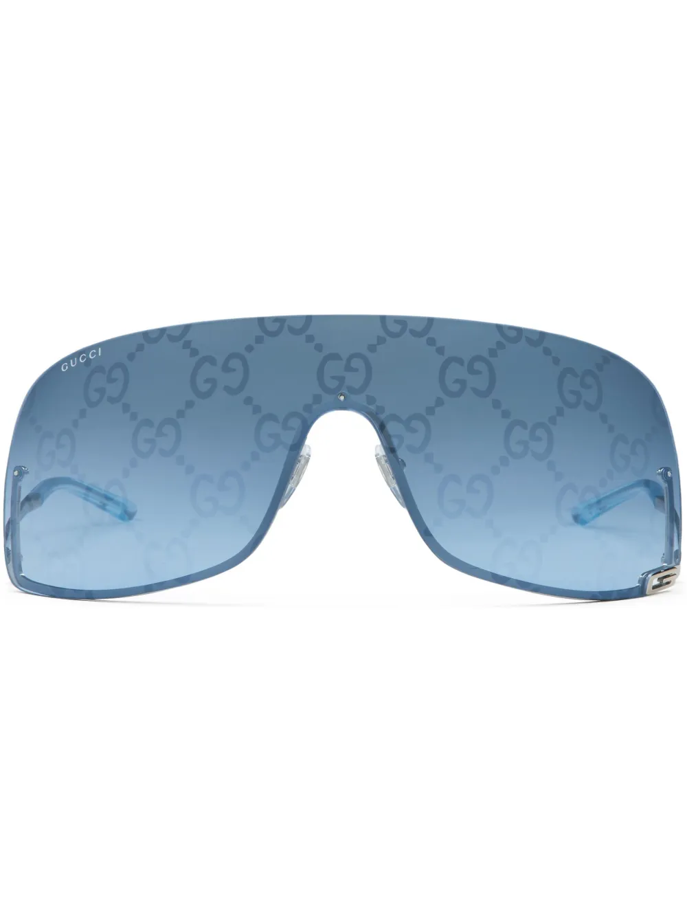 Gucci Eyewear GG supreme zonnebril met oversized montuur Blauw
