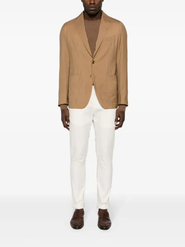 Tagliatore ブローチディテール シングルジャケット | ニュートラル
