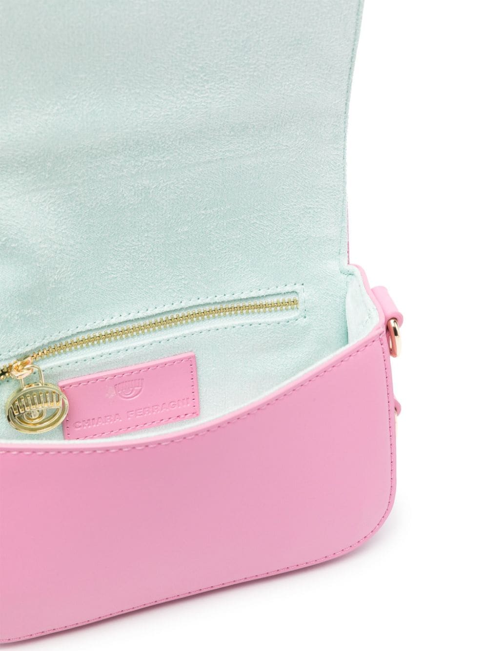Shop Chiara Ferragni Small Eyelike Crossbody Bag In Pink