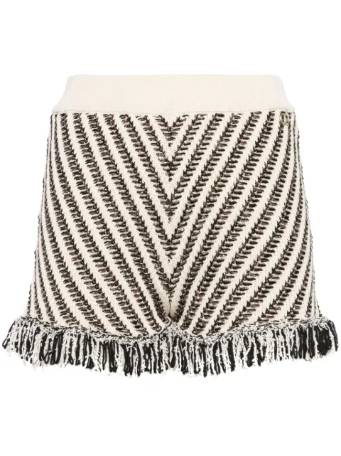 TWINSET shorts con motivo en jacquard