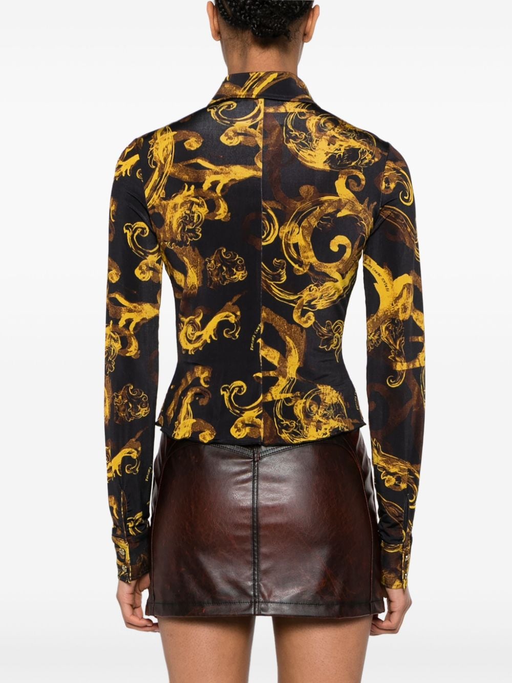 Versace Jeans Couture Watercolour Couture blouse Zwart