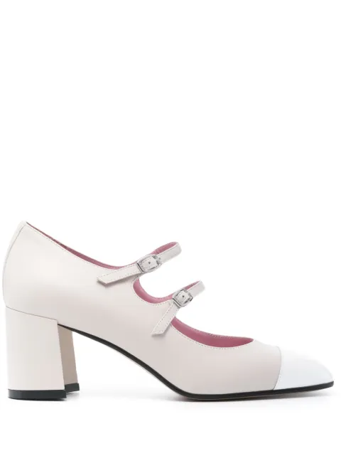 Carel Paris  70mm leather pumps