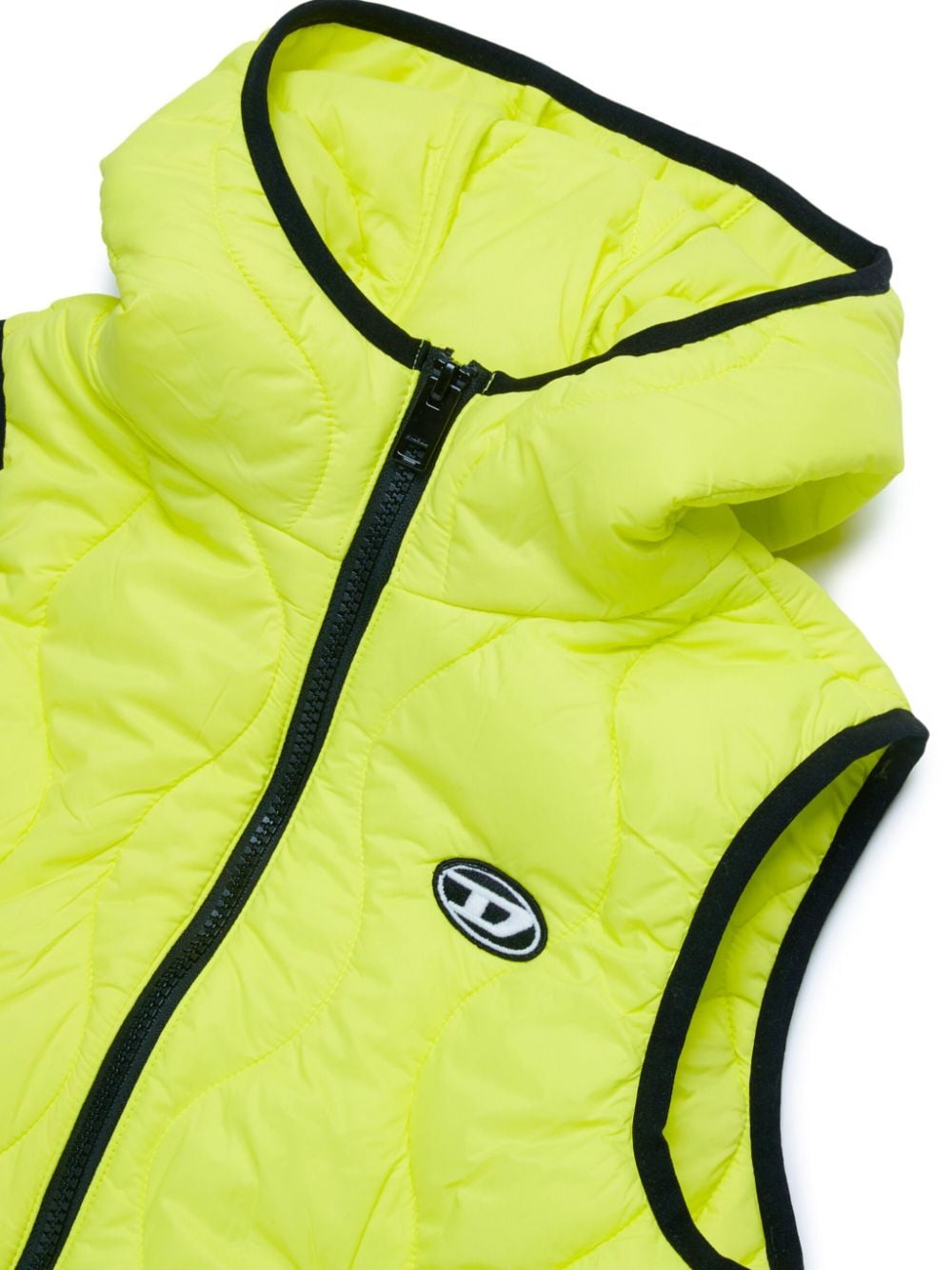 Diesel Kids Bodywarmer met geborduurd logo Groen