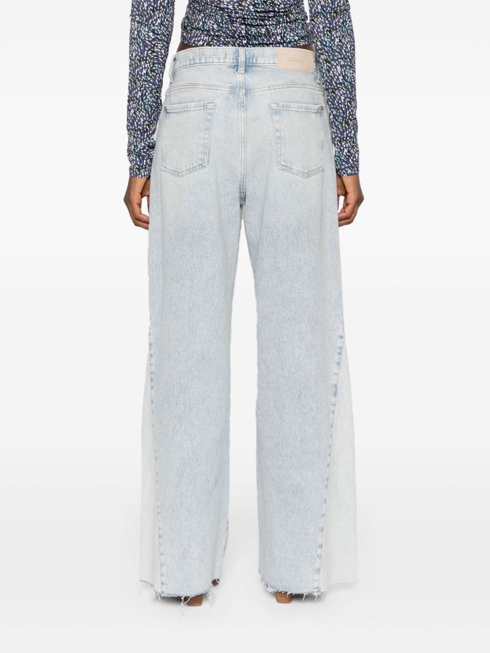 Shop 7 For All Mankind Zoey Wide-leg Jeans In Blue