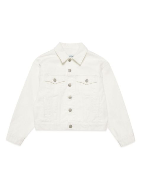 MM6 Maison Margiela Kids logo-embroidered denim jacket