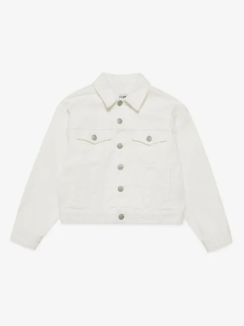 MM6 Maison Margiela Kids veste en jean à logo brodé