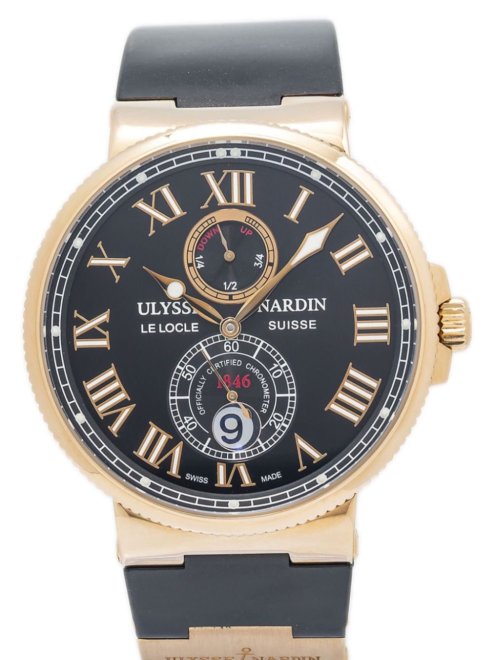 Ulysse Nardin Pre-owned Marine horloge - Zwart