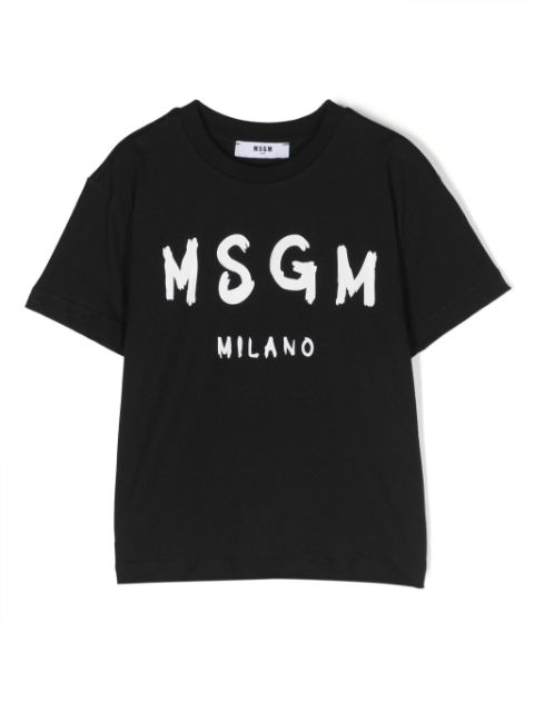 MSGM Kids playera con logo estampado