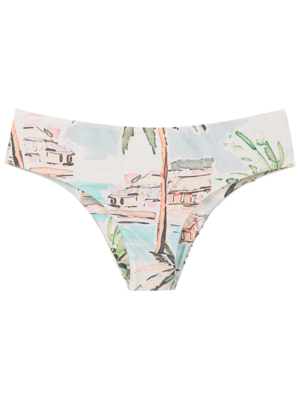 Lenny Niemeyer Classic bikinislip met print Beige