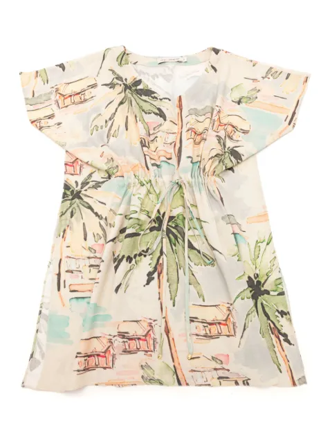 Lenny Niemeyer caftán con estampado tropical