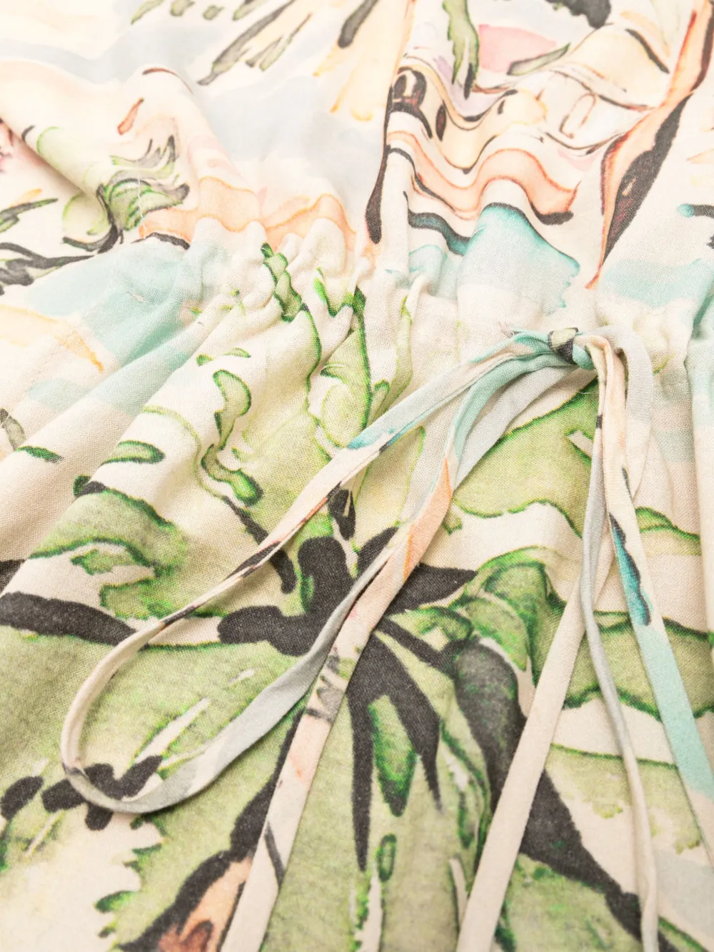 Lenny Niemeyer Pareo met tropische print Beige