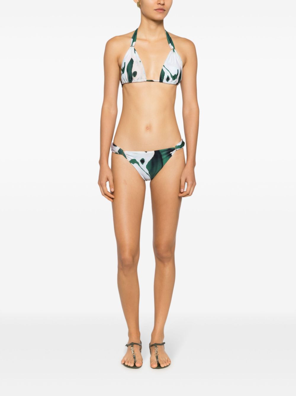 Lenny Niemeyer Bikinislip met abstracte print - Groen