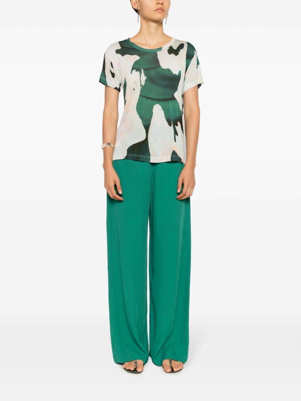 Lenny Niemeyer T-shirt met abstracte print - Groen