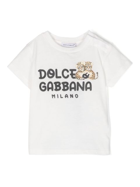 Dolce & Gabbana Kids logo-print cotton T-shirt