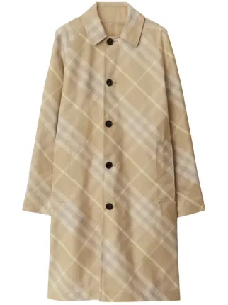 Burberry Car Reversible check-print Coat | Neutrals | FARFETCH