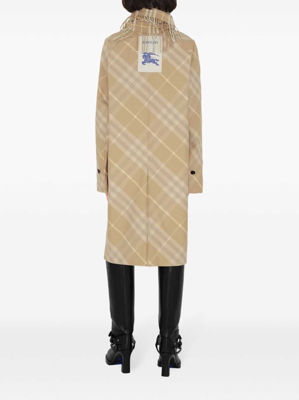 Affordable Burberry Car reversible check-print coat Women