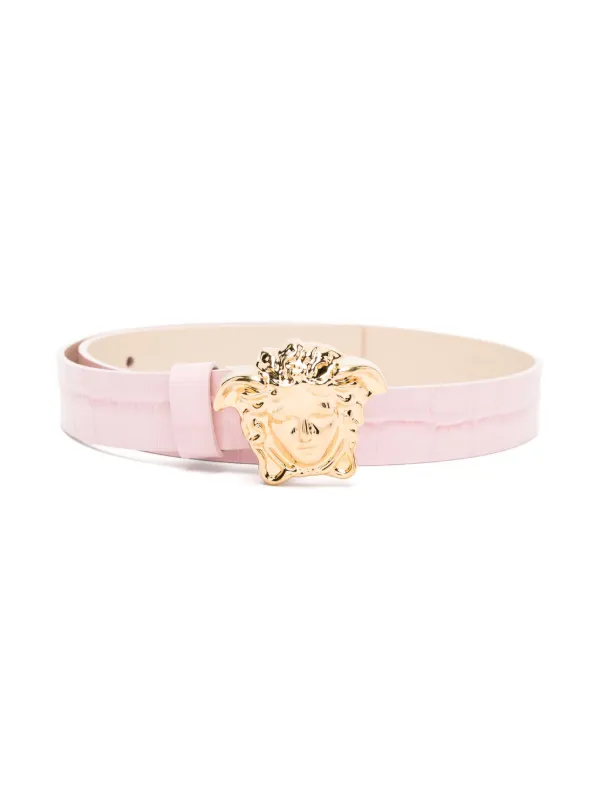 Versace Kids Medusa Head Leather Belt Pink FARFETCH BH