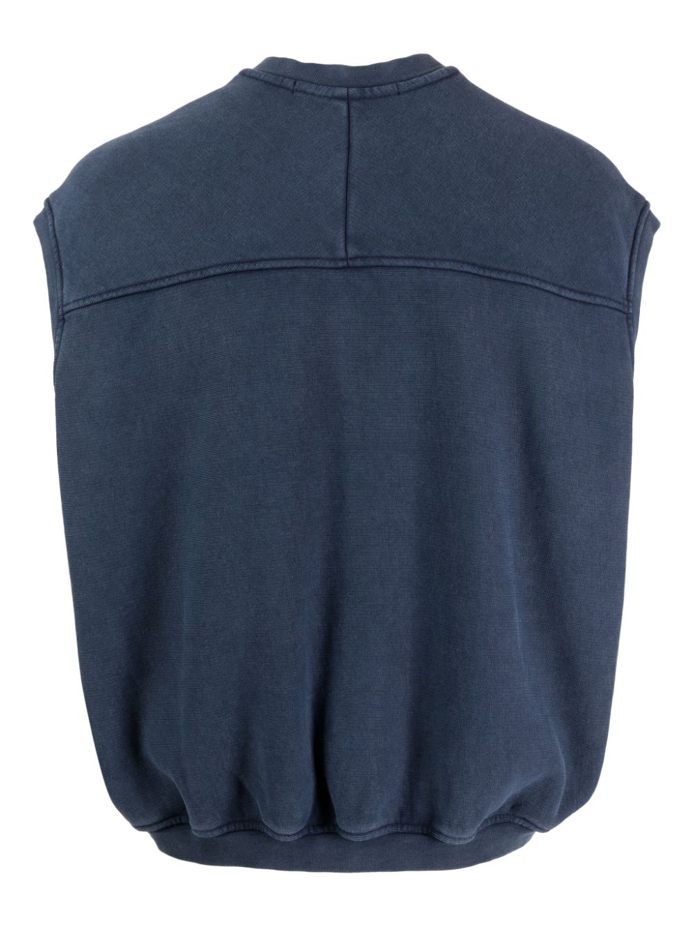 Shop Alexander Wang Logo-appliqué Sleeveless Vest In Blue