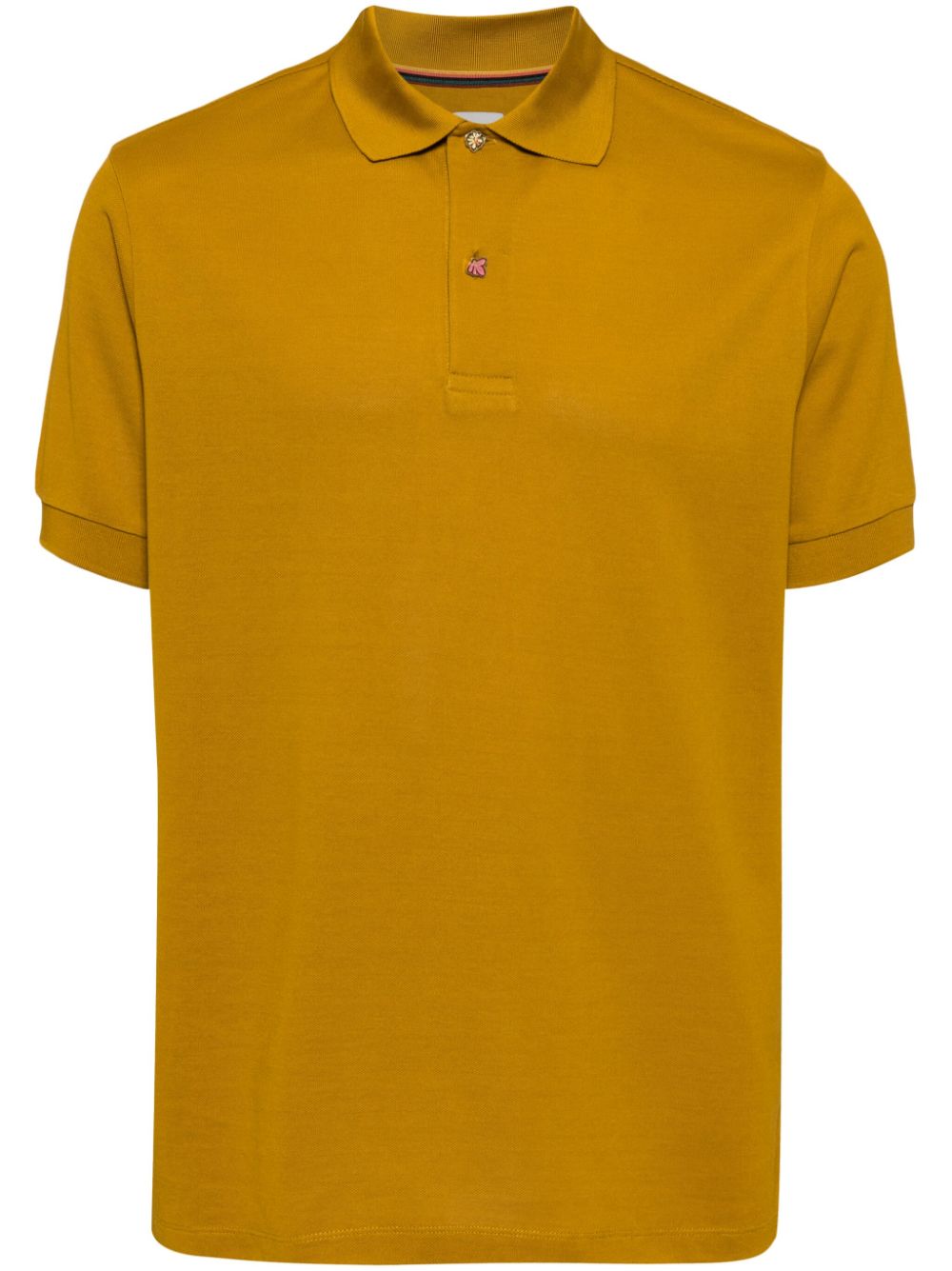 Paul Smith Enamel-buttons Polo Shirt In Yellow