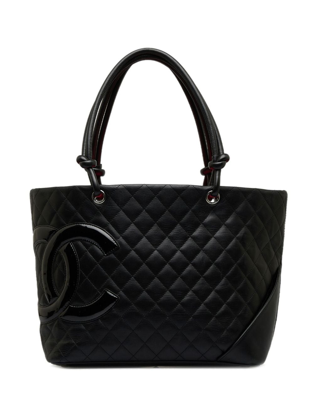 Pre-owned Chanel 2006-2008 Cambon Ligne Tote Bag In Black