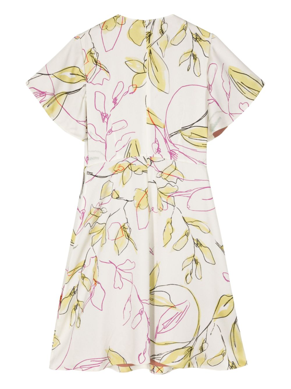 Shop Paul Smith Ink Floral-print Minidress In White