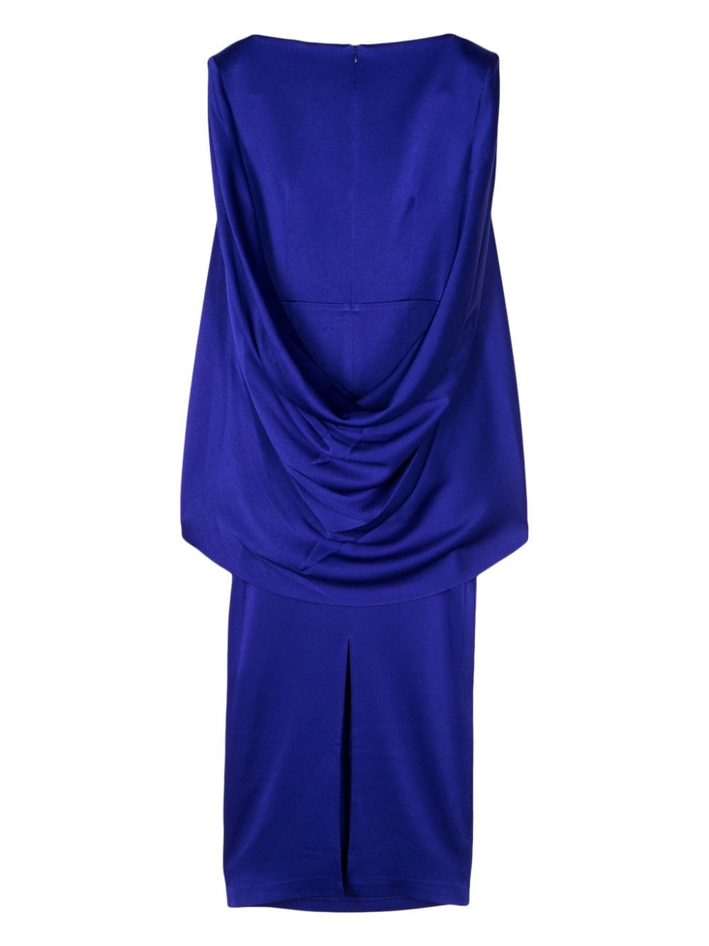 Shop Alex Perry Draped-design Dress In Blue