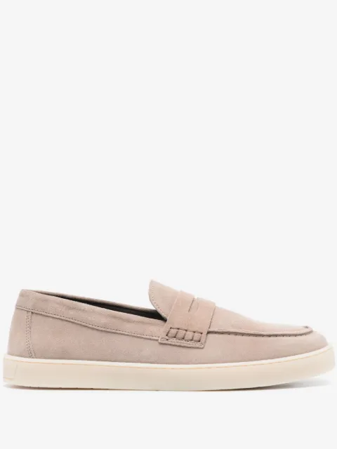 Canali suede slip-on loafers