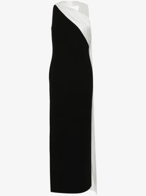 Roland Mouret one-shoulder cady maxi dress