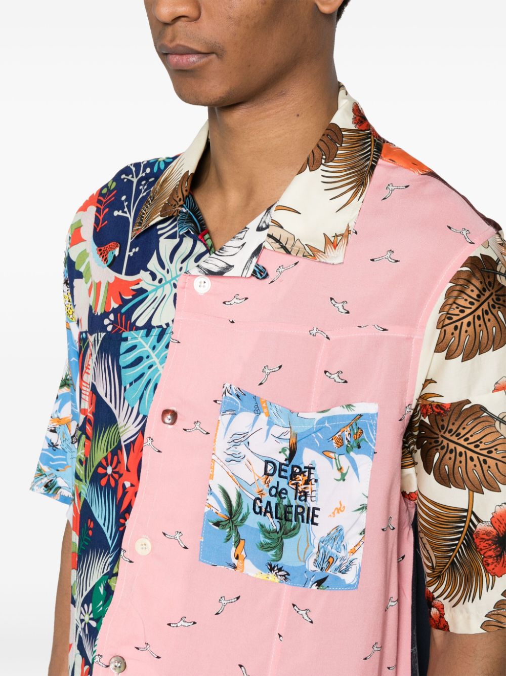 Shop Gallery Dept. All-over Graphic-print Shirt In Pink