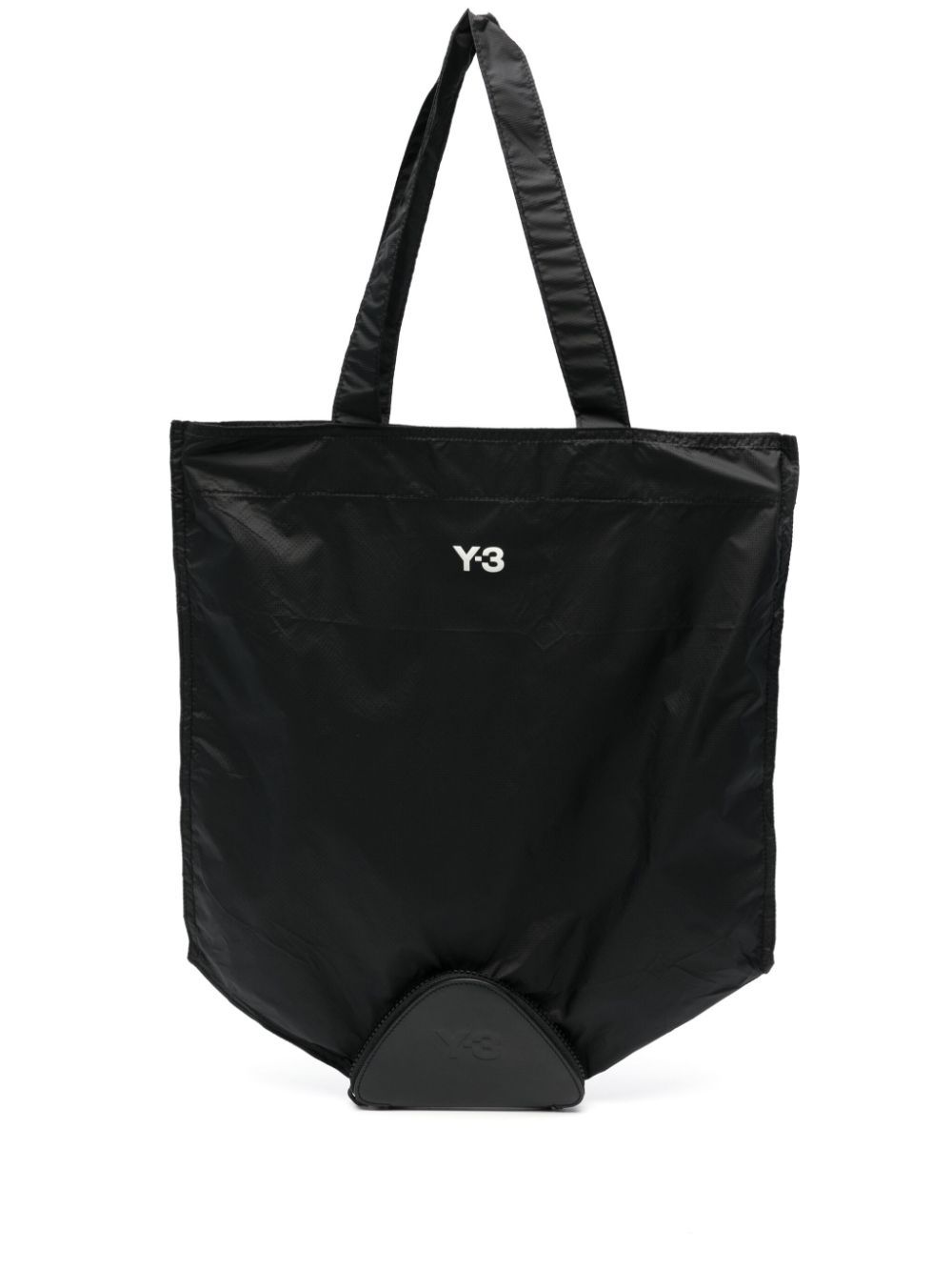 Y-3 Pckbl Logo-print Tote Bag In Black