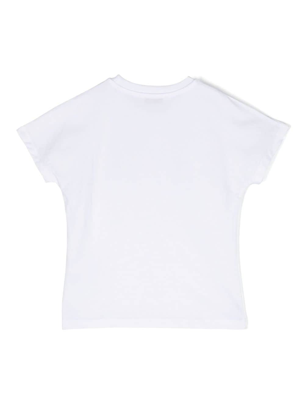 Image 2 of MSGM Kids logo-print cotton T-shirt