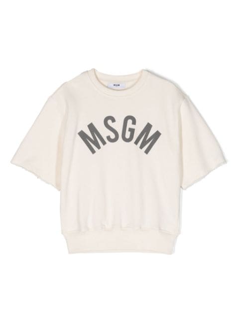MSGM Kids logo-print short-sleeve sweatshirt
