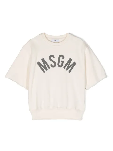 MSGM Kids logo-print short-sleeve sweatshirt