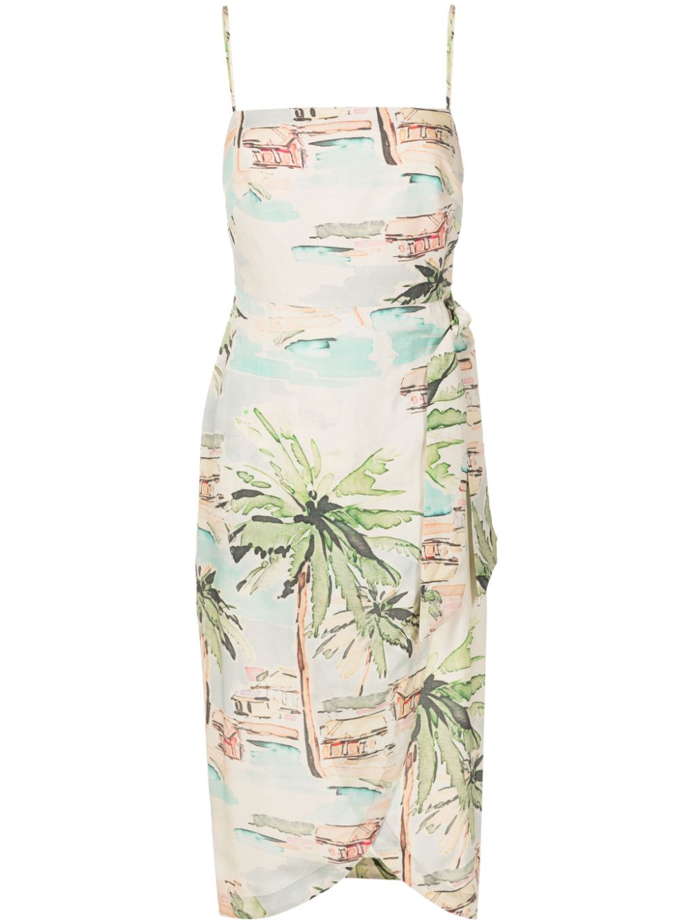 Lenny Niemeyer Pareo printed midi dress - Green