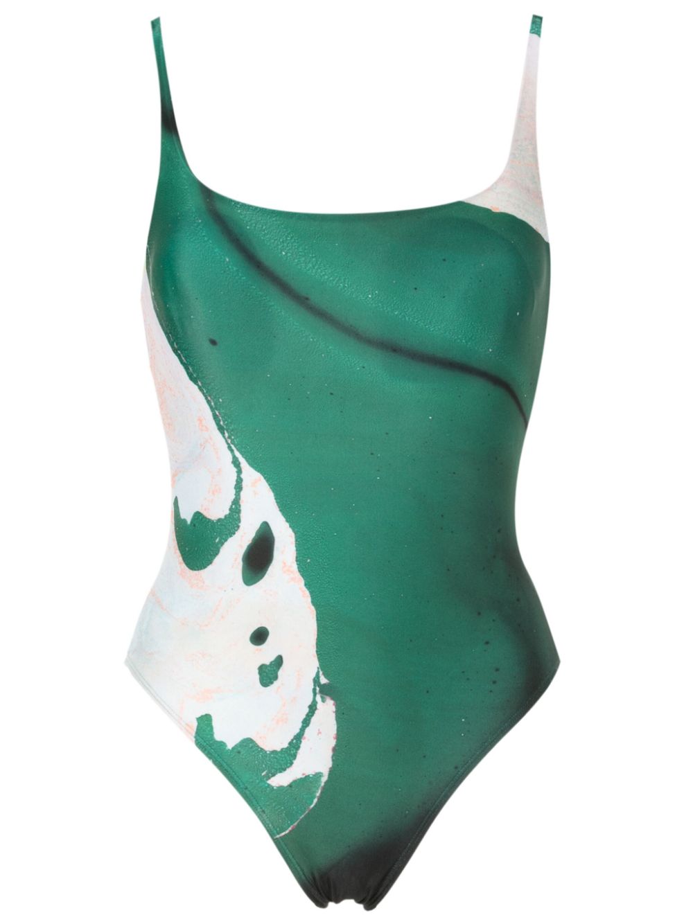 Lenny Niemeyer Basico abstract-print swimsuit - Green