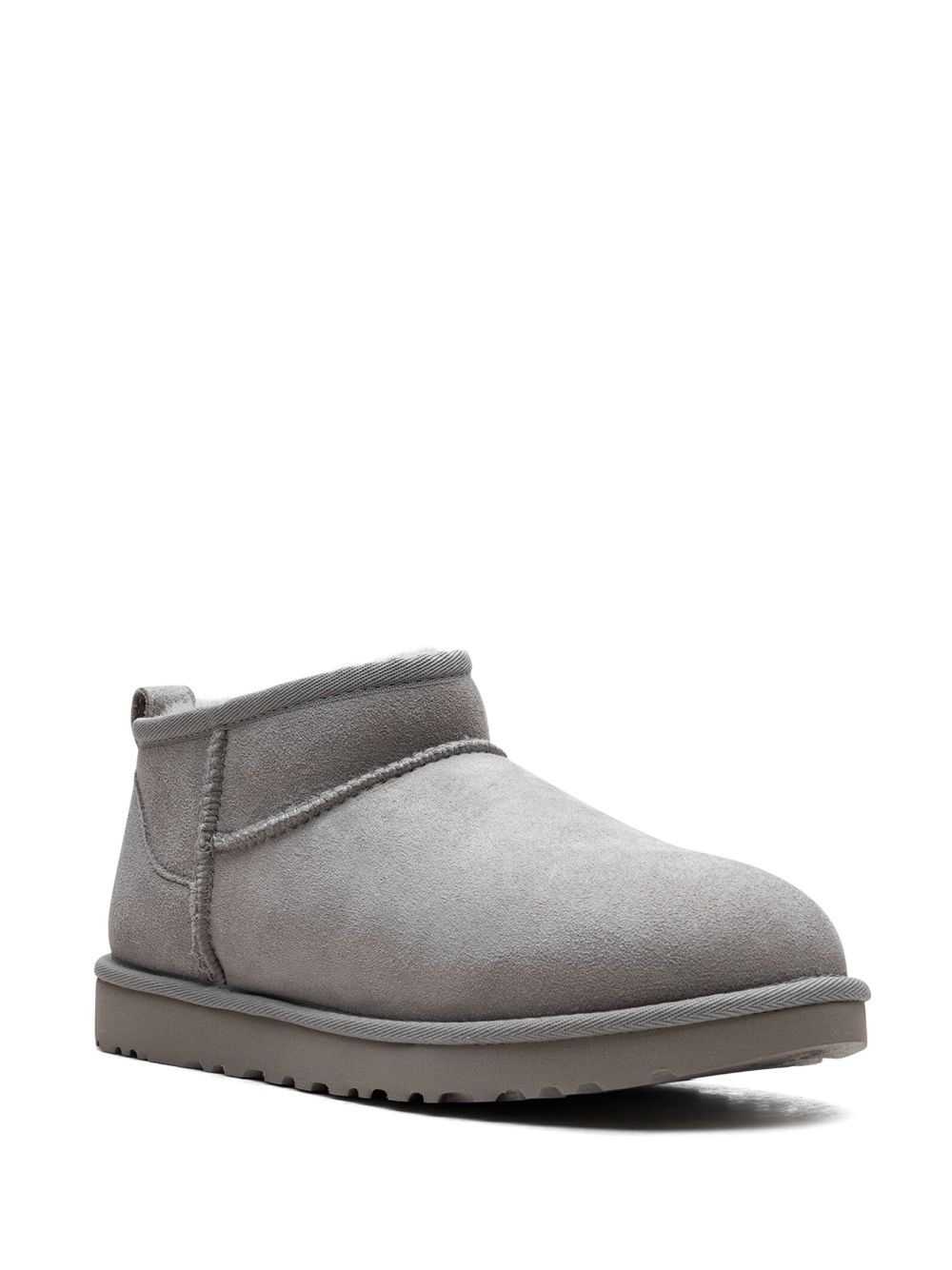 Shop Ugg Classic Ultra Mini "goat" Boots In Grau