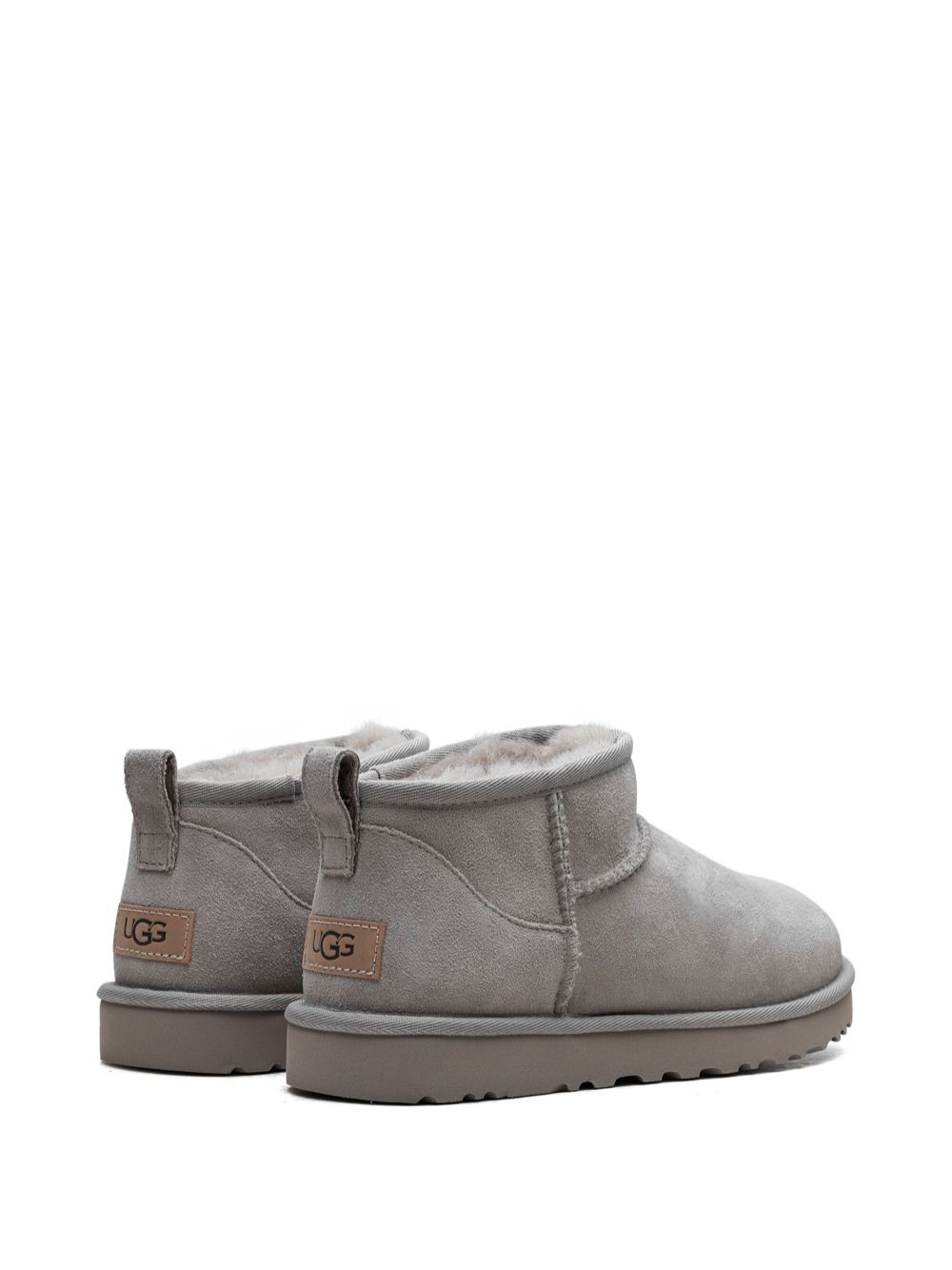 Shop Ugg Classic Ultra Mini "goat" Boots In Grau