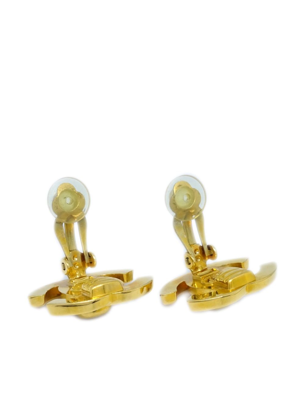 Image 2 of CHANEL Pre-Owned 1997 CC turn-lock clip-on earrings