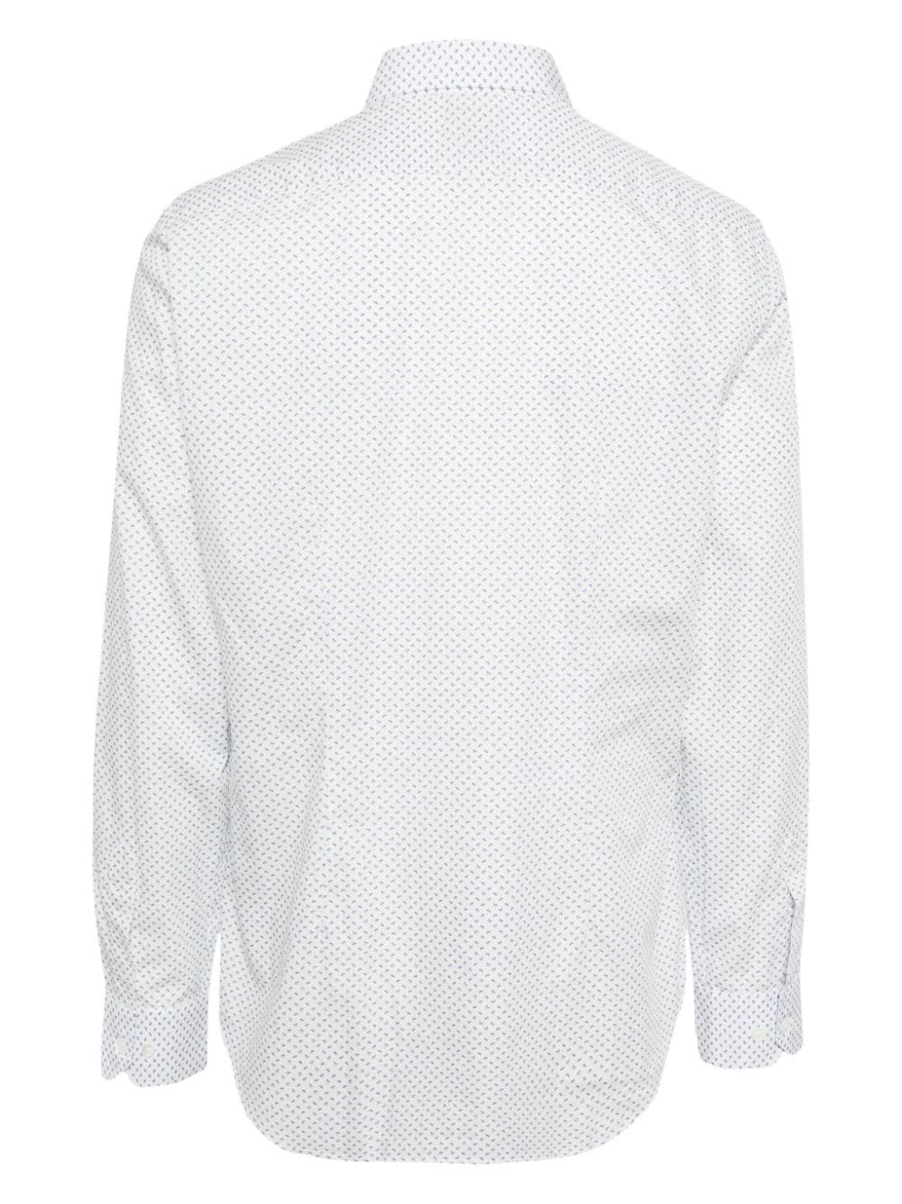 Shop Paul Smith Geometric-print Cotton Shirt In White