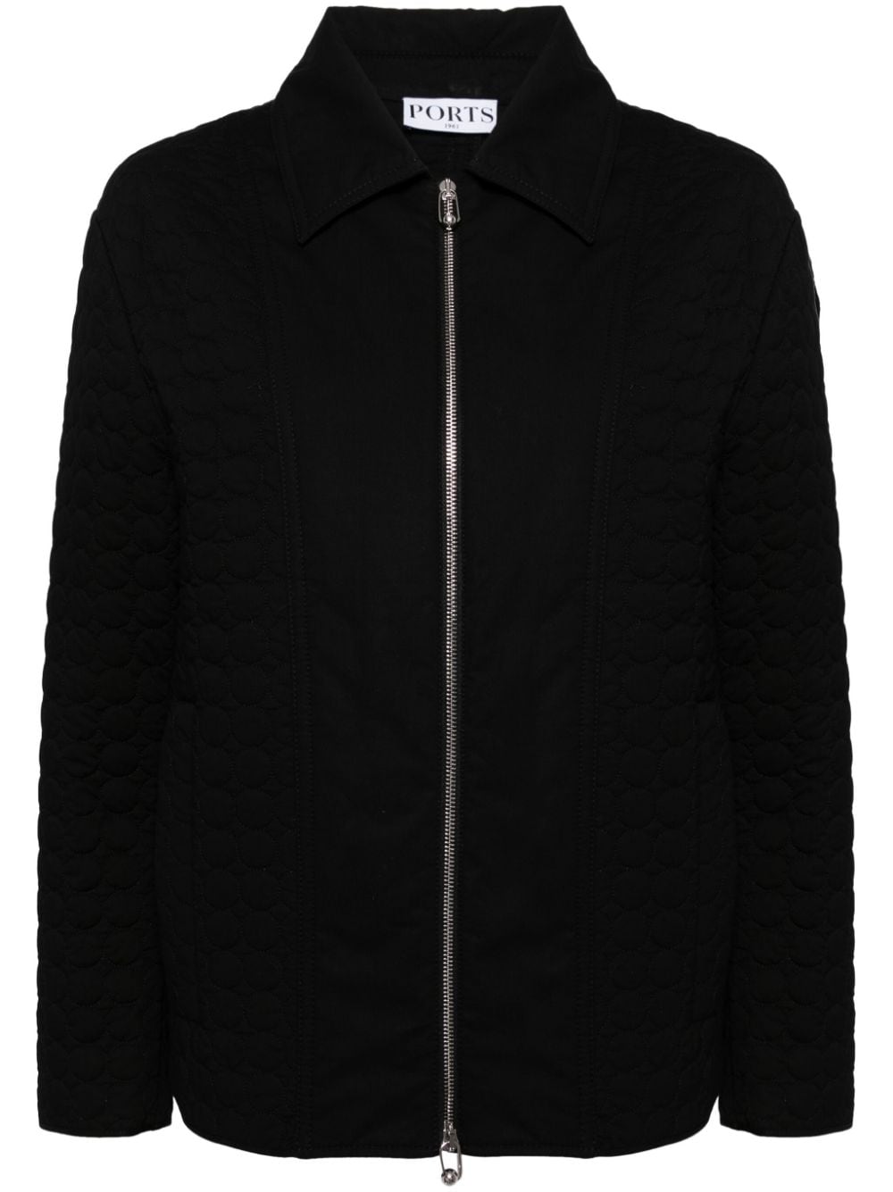 Ports 1961 Zip-up Quilted Coat In Black