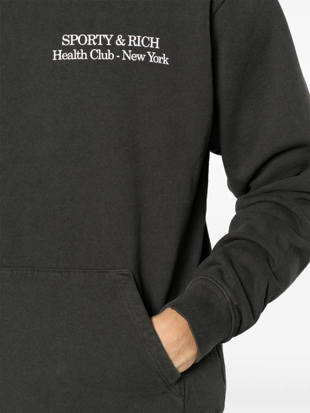 Sporty&Rich｜HOODIES/SWEATS (New Drink More Water Hoodie Sporty & Rich New Drink More Water Cotton Hoodie | Black