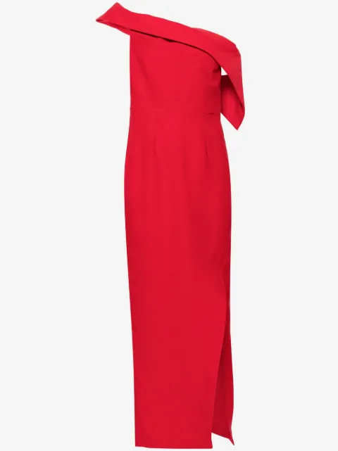 Roland Mouret off-shoulder crepe gown